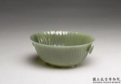 图片[2]-Jade floral four-lobed bowl with handles. India-China Archive